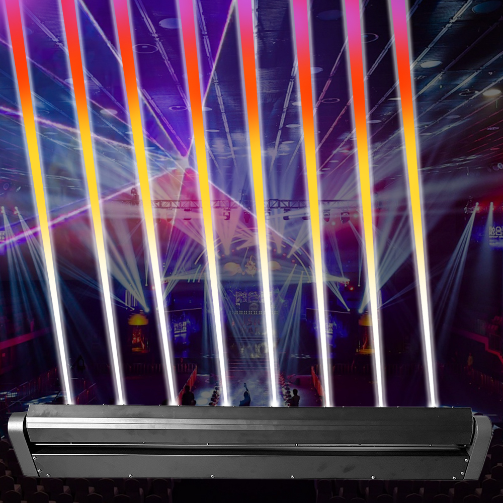 Nightclub Laser Lighting: 8-Eye Single Red, 500mw, DMX, 8000hr Life, CE-Certified