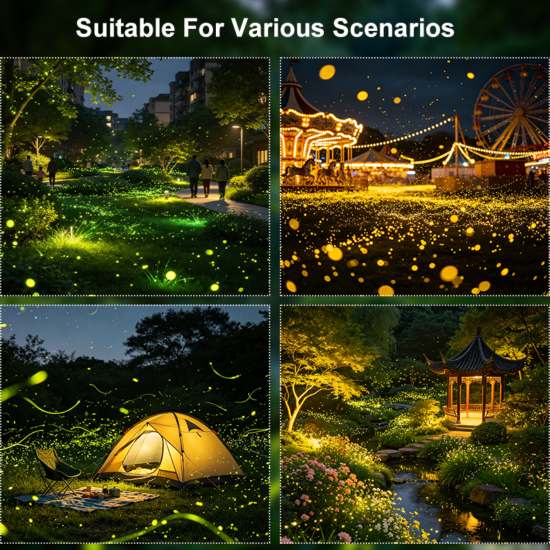 Full Color LED Firefly Dynamic Projection Light Waterproof