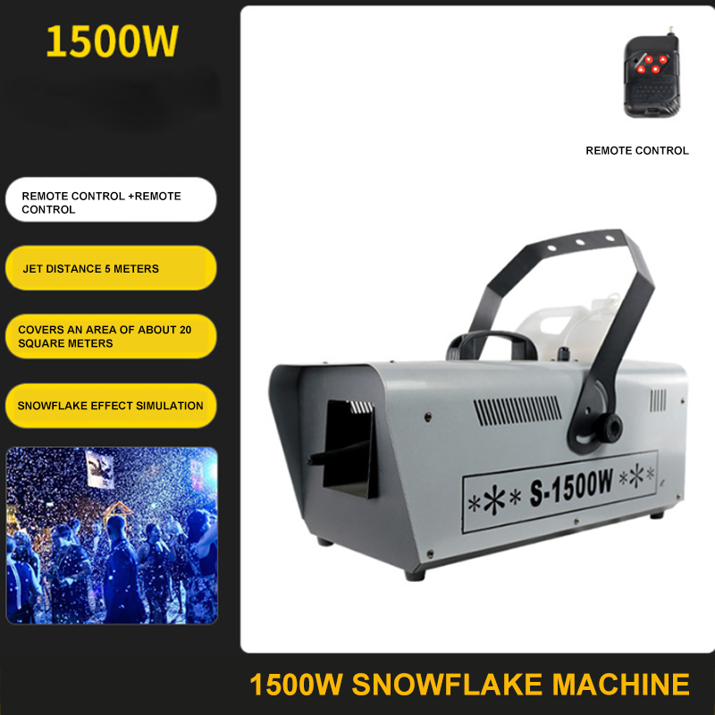 SnowMaster - 1500W Snow machine - Deluxe Snow Machine JY-ZX01 - Creates Snowfall Effects for Parties, Events & Winter Decorations