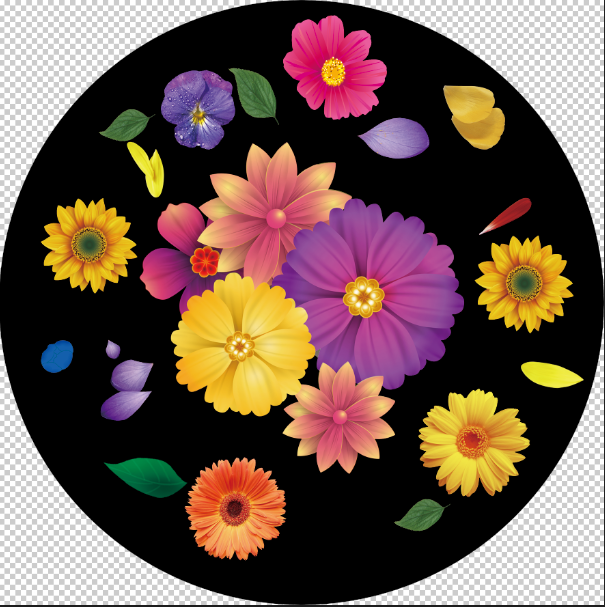 Blooming Garden Gobo: All-Over Flower Carving Style A1-0060