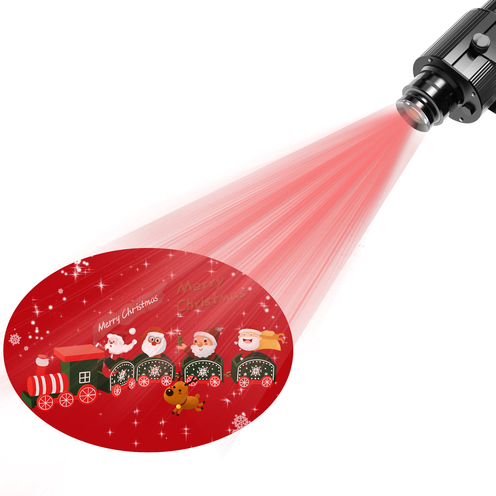 35W LED Gobo Projector - Custom Christmas Glass Gobos, Easy Installation, Perfect for Christmas Decor-JINGYU OPTOELEC