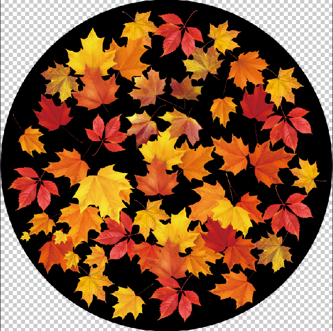 Crimson Blaze: Custom Glass Gobo - Fiery Maple Leaves B1-0001