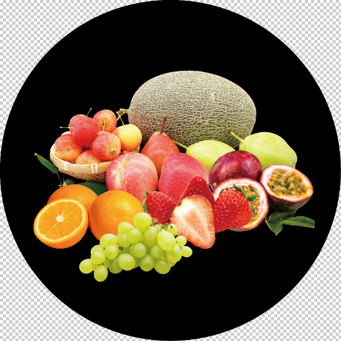 Custom Glass Gobo: Full of Melons and Fruits B1-0059