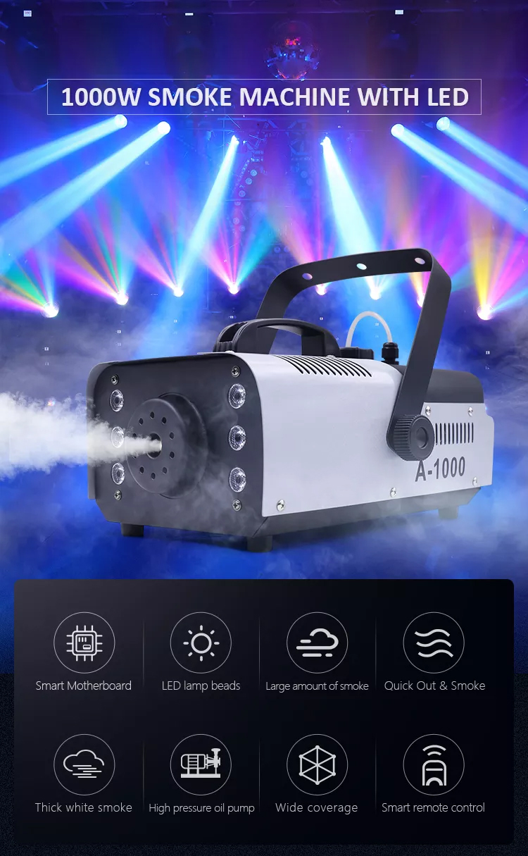 SnowMaster - 1500W Smoke machine - Deluxe Snow Machine JY-ZY01 - Creates Snowfall Effects for Parties, Events & Winter Decorations