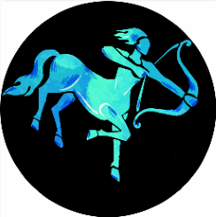 Sagittarius Splash: Cartoon Constellation Glass Gobo Wonder H1-0075-JINGYU OPTOELEC