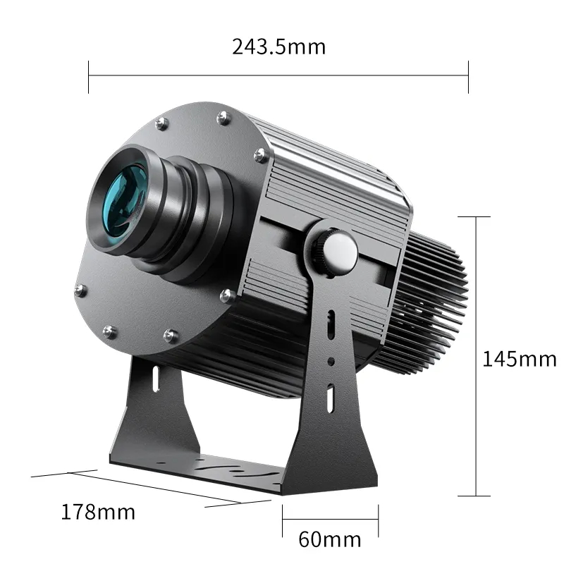 DMX512 Remote Control 150W Projector - A Customizable 4-Logo Switching LED Gobo Projector-JINGYU OPTOELEC