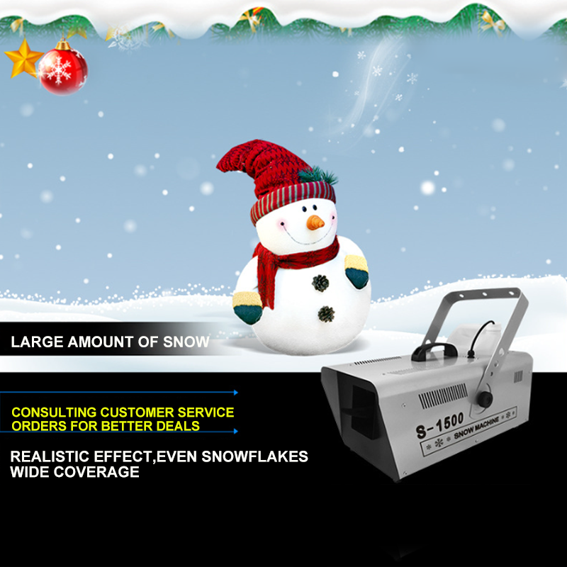 SnowMaster - 1500W Snow machine - Deluxe Snow Machine JY-ZX01 - Creates Snowfall Effects for Parties, Events & Winter Decorations