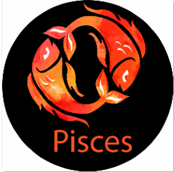 Pisces Rapport: Whimsical Cartoon Constellation Glass Gobo H1-0080