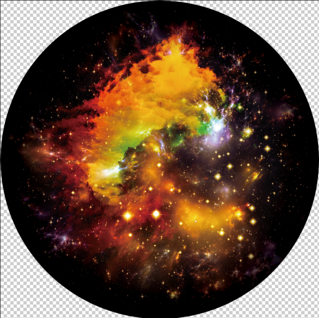 Starry Glass Gobo: The Ethereal Beauty of Orange Nebula Gobos H1-0007