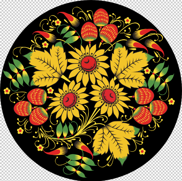 Sunflower & Nut: Oil Painting Style of the Flower Pattern A1-0084