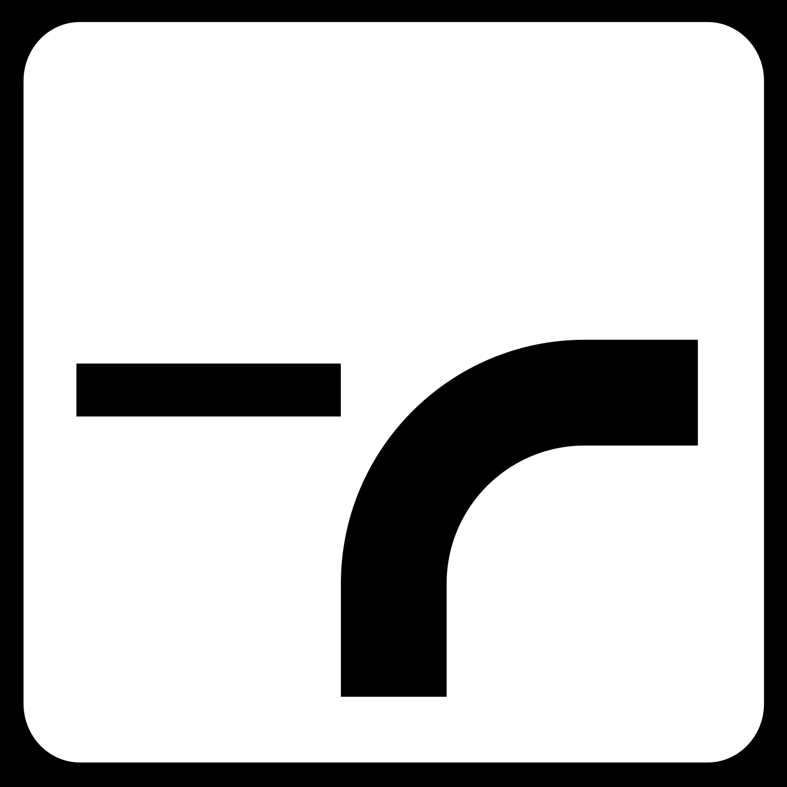 Custom Road Sign Gobo Traffic Sign Verlauf Der Vorfahrtsstraße An Einmündungen Von Unten Nach Rechts