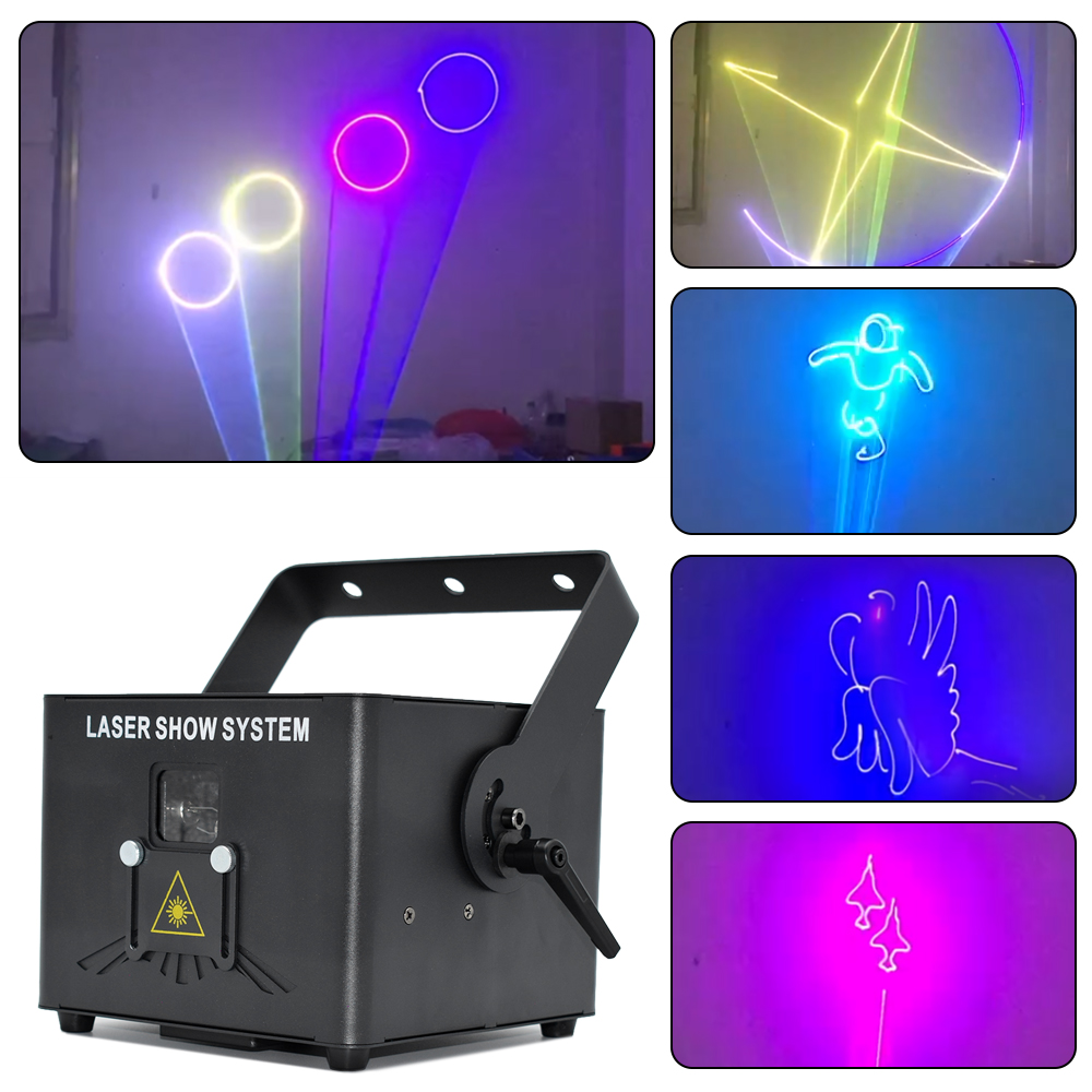 Top Laser Light Projectors - 2W Full-Color Animated Light, ideal for Events and Home Decor