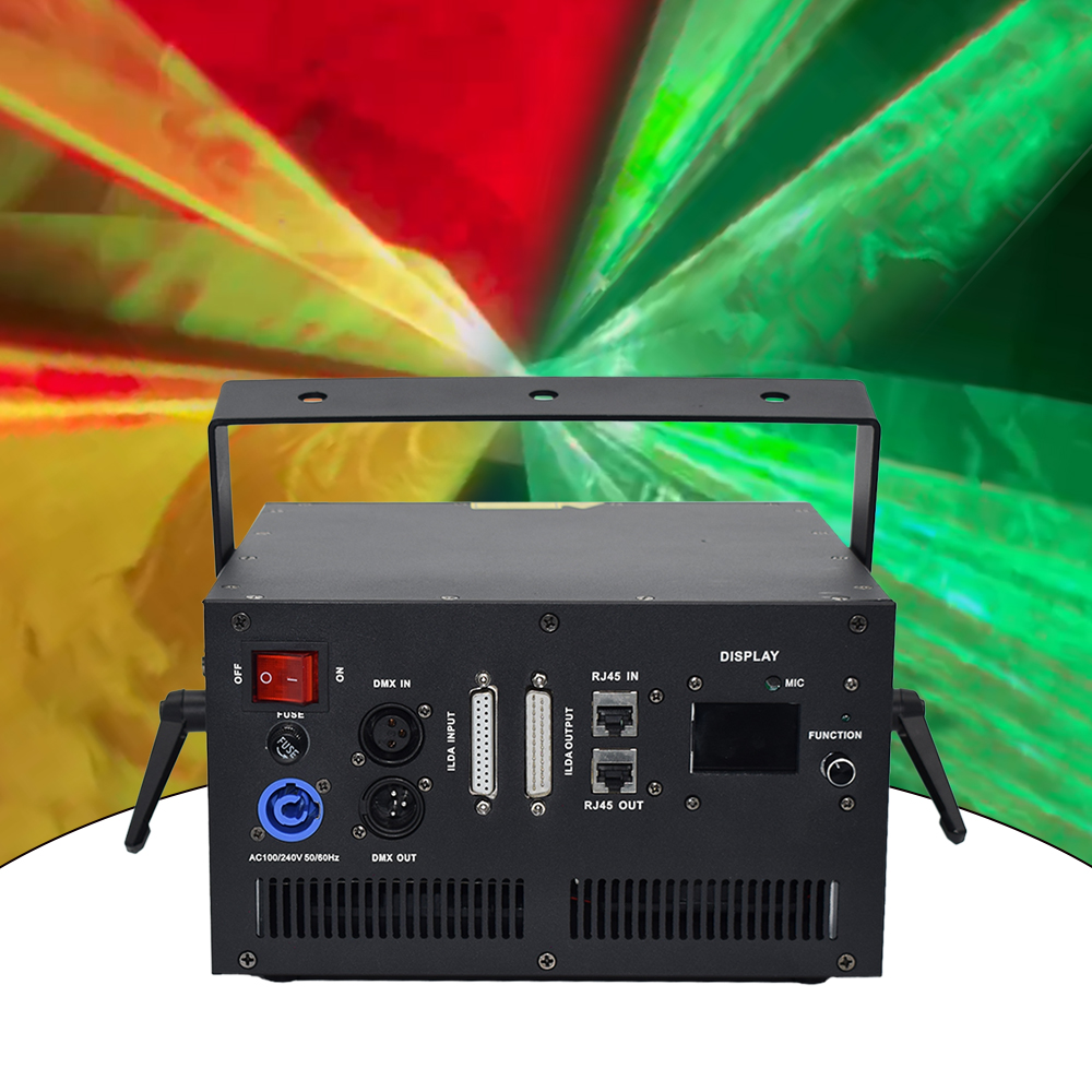 Professional Laser Lights: High-Powered 10W RGB, CE Certified, 8000hr Lifespan