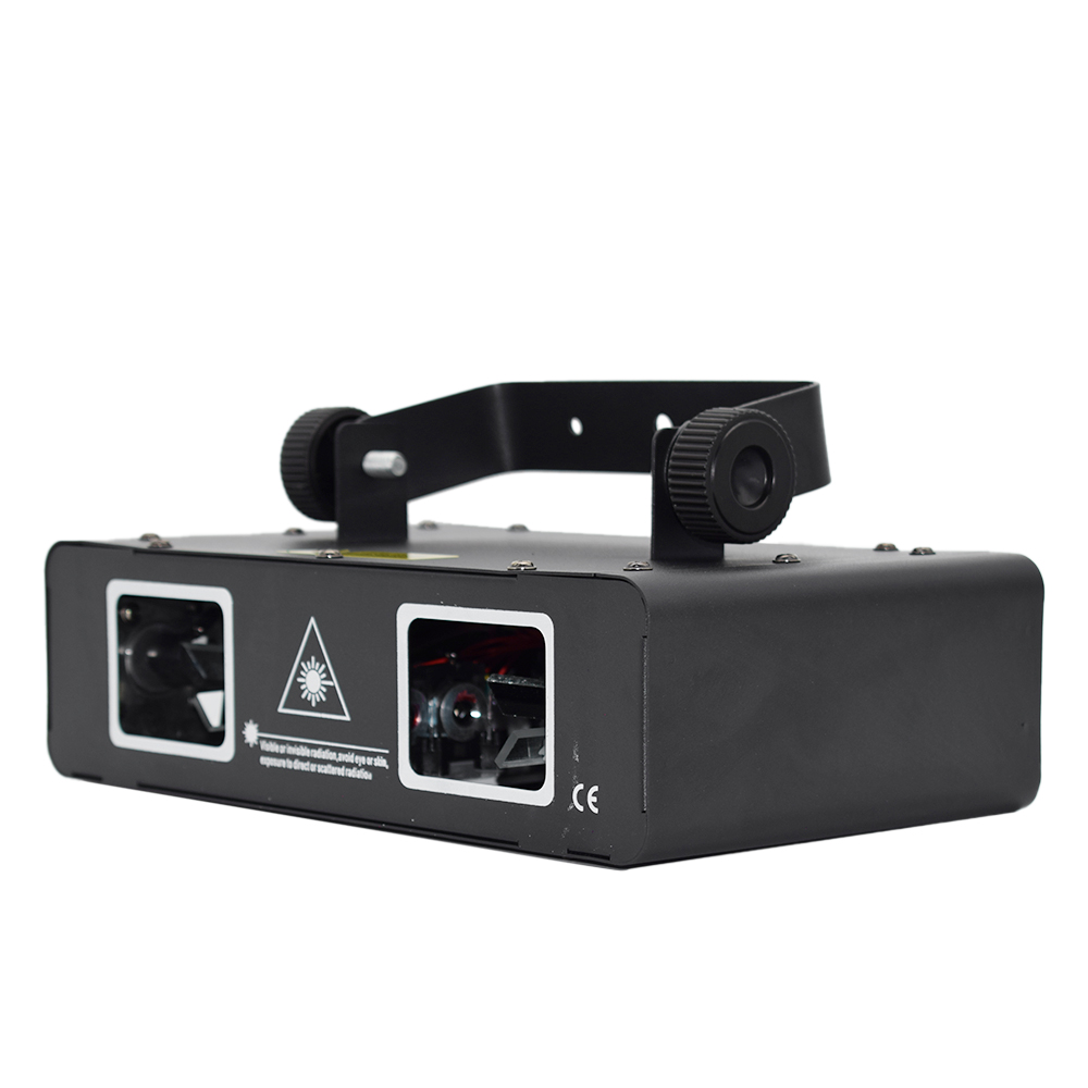 600mW Double Headed Full-color Light Bar RGB DJ Laser Light Stage Effect Lighting with Remote Controller