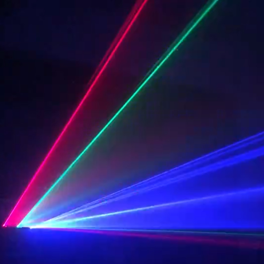 Professional LED Three-eye Rectangular Red Green Blue Laser Beam Lights DJ Bar Spotlights Flashing Laser Effect Stage Lights