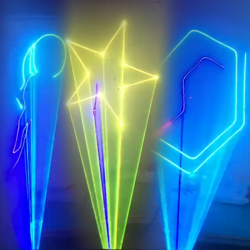 Enthralling 3W Full-Color Laser Lights - Dynamic, DIY Logo, CE Certified, Ideal for Events & Decor