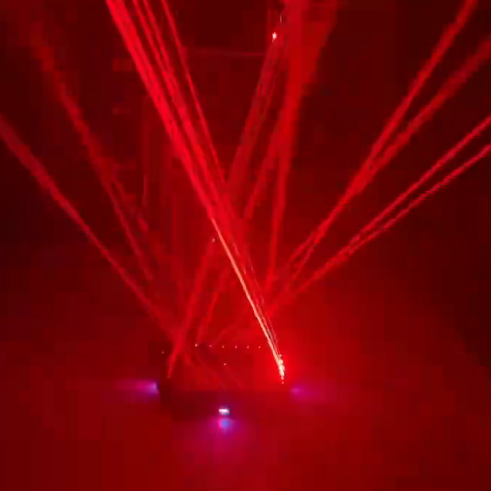 Dancing Light Laser: 6-Axis Single Red, 8000hr Life, 50W, DMX Control, CE-Certified