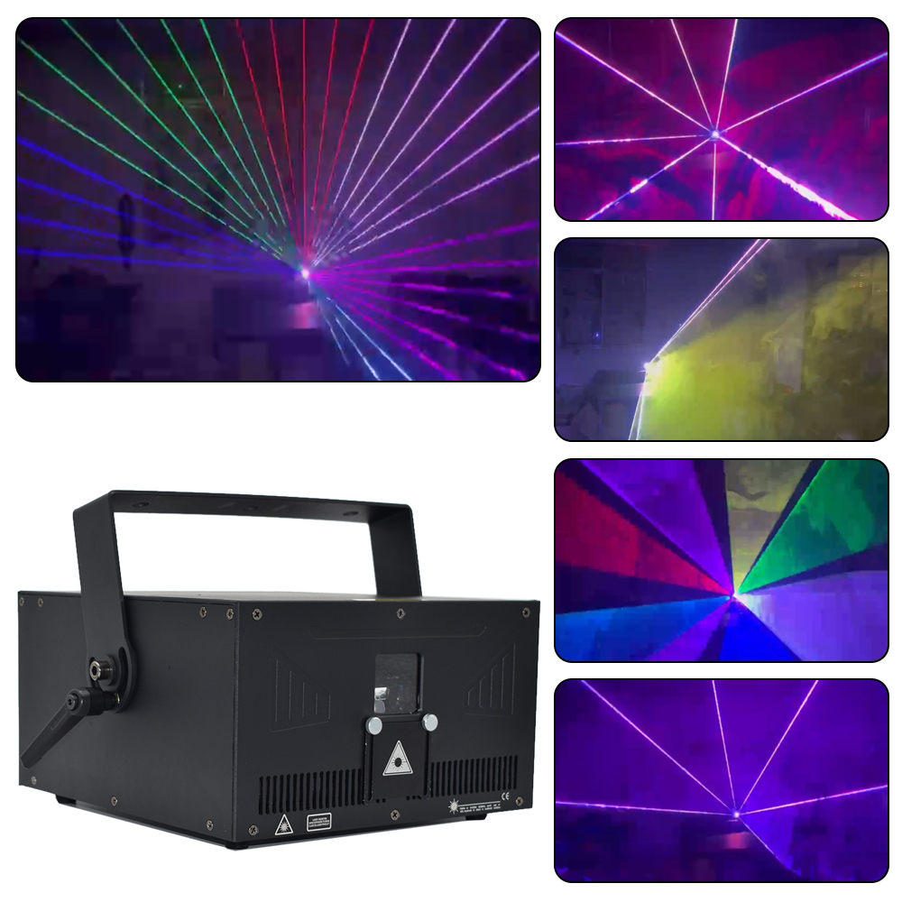 Professional Laser Lights: High-Powered 10W RGB, CE Certified, 8000hr Lifespan