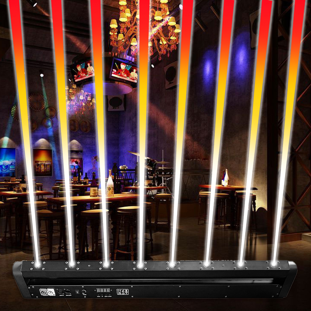 Nightclub Laser Lighting: 8-Eye Single Red, 500mw, DMX, 8000hr Life, CE-Certified