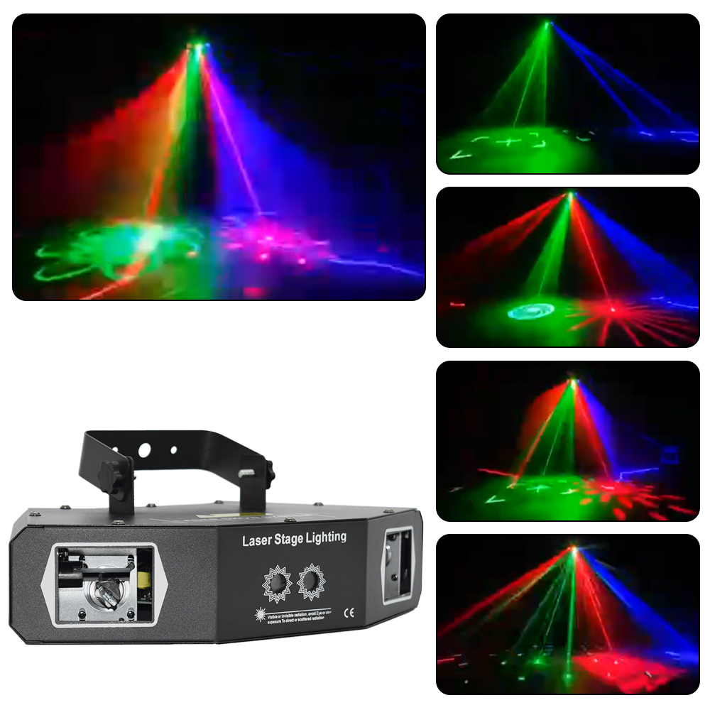 Factory Direct Sale Fan Shaped Scanning Laser Lights, Colorful Patterns for KTV Private Rooms, Bars