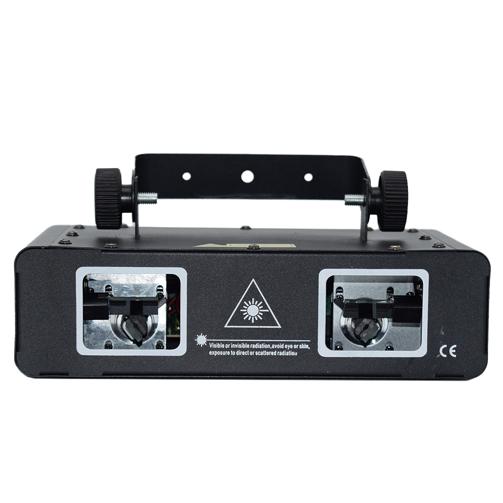 600mW Double Headed Full-color Light Bar RGB DJ Laser Light Stage Effect Lighting with Remote Controller