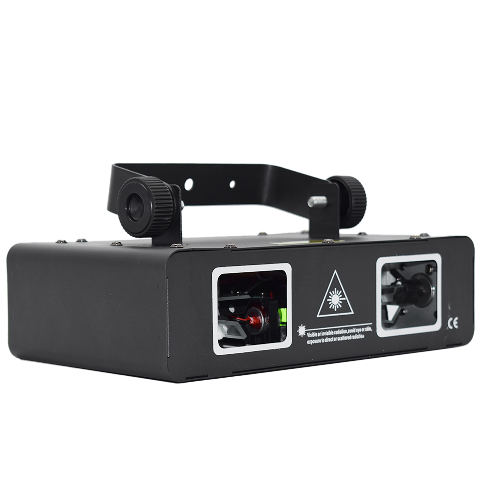 600mW Double Headed Full-color Light Bar RGB DJ Laser Light Stage Effect Lighting with Remote Controller
