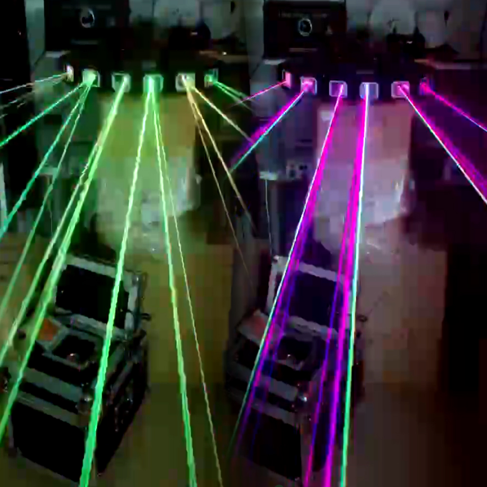 Factory Supply Full Color 6 Eye Fan Shaped Laser Light For Dj Night Clubs Party Pubs Bars