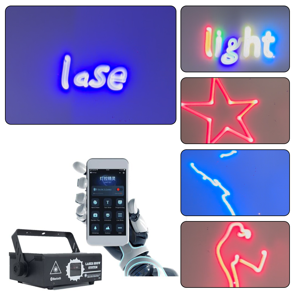 CE Certification 500mw/2W Full Color Bluetooth APP Animated Laser Light-DIY Logo/Animation