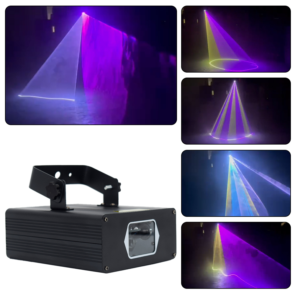 Stage Lighting Laser: Single Head, Full Color Lines, 15W Power, CE Certified
