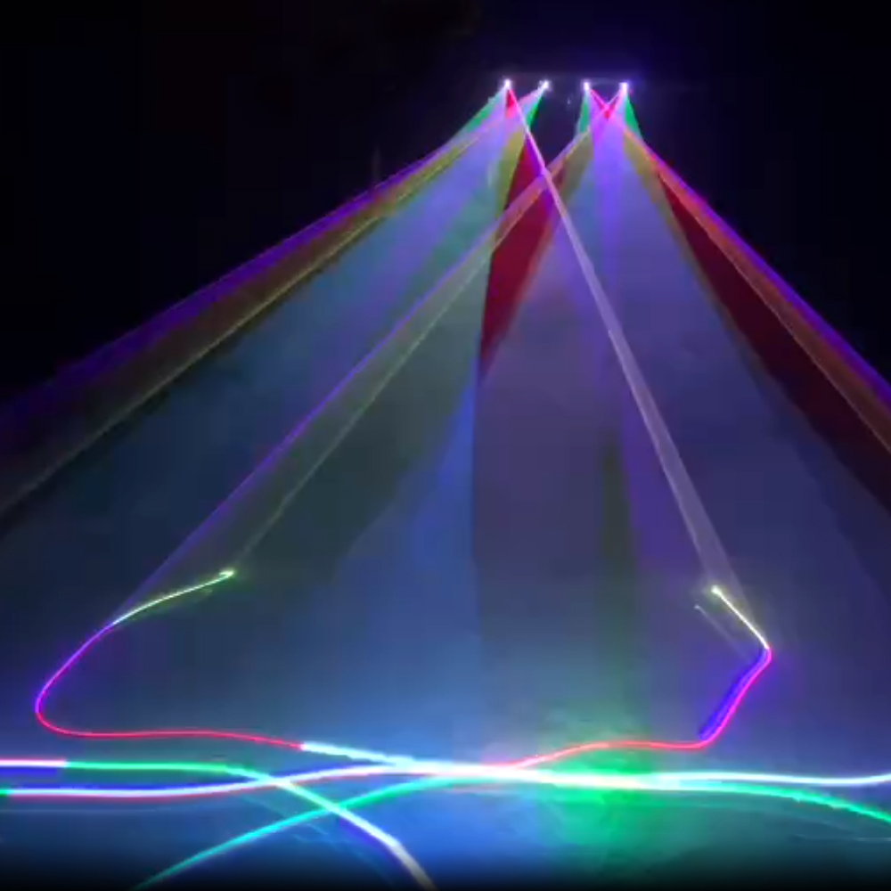 Professional 4 eyes Line Scanning Effect Laser Light Party Disco Beam Stage Lights
