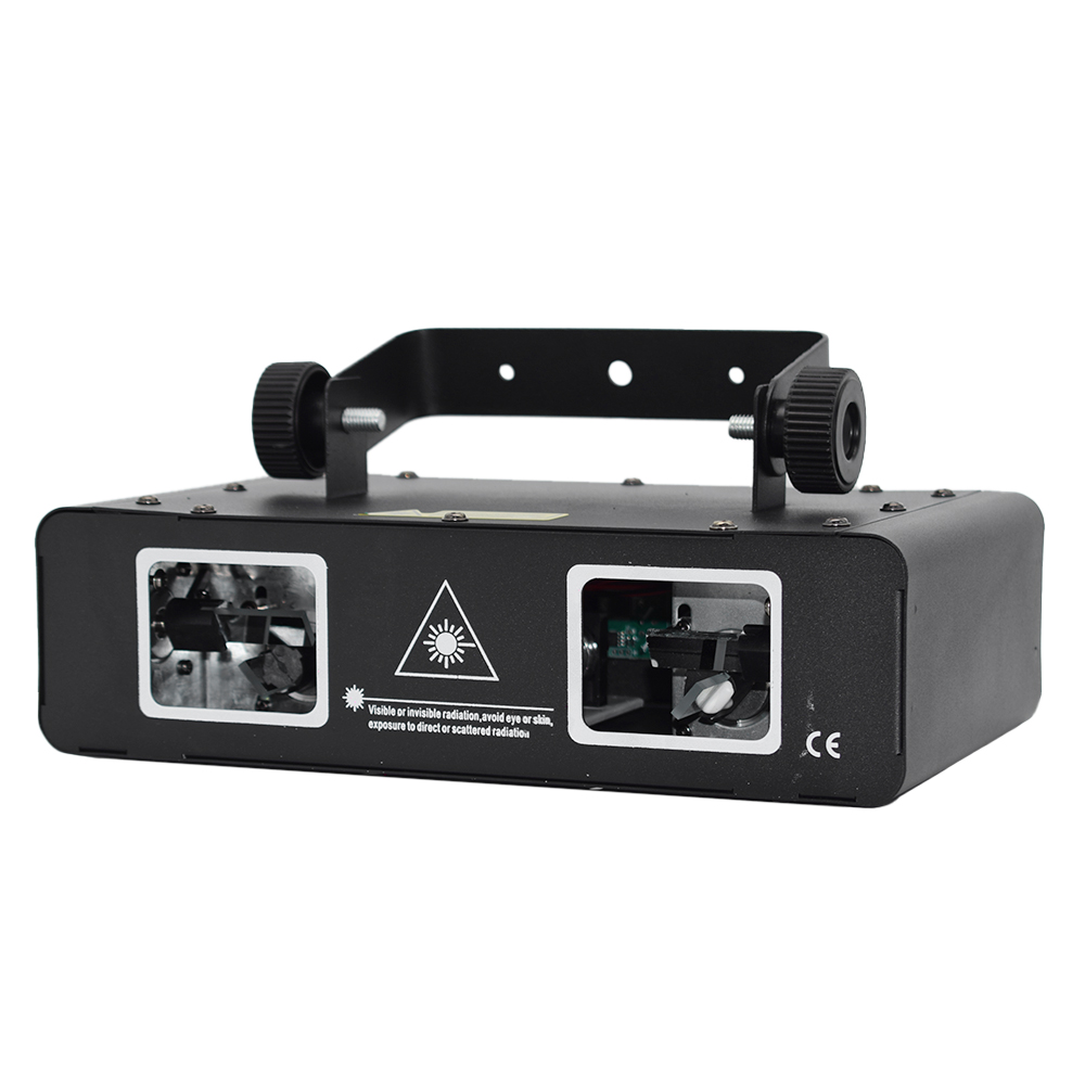 600mW Double Headed Full-color Light Bar RGB DJ Laser Light Stage Effect Lighting with Remote Controller