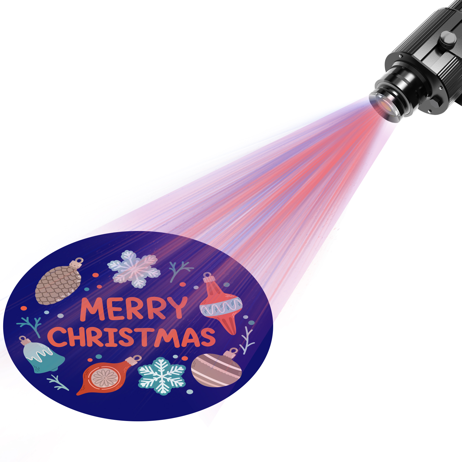 Enhance Your Christmas Decor with the 60W LED Gobo Projector - Free Gobo Included!-JINGYU OPTOELEC