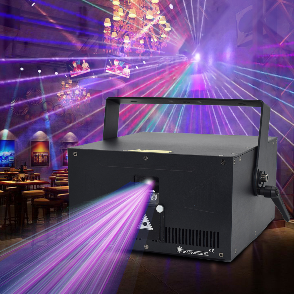 Professional Laser Lights: High-Powered 10W RGB, CE Certified, 8000hr Lifespan