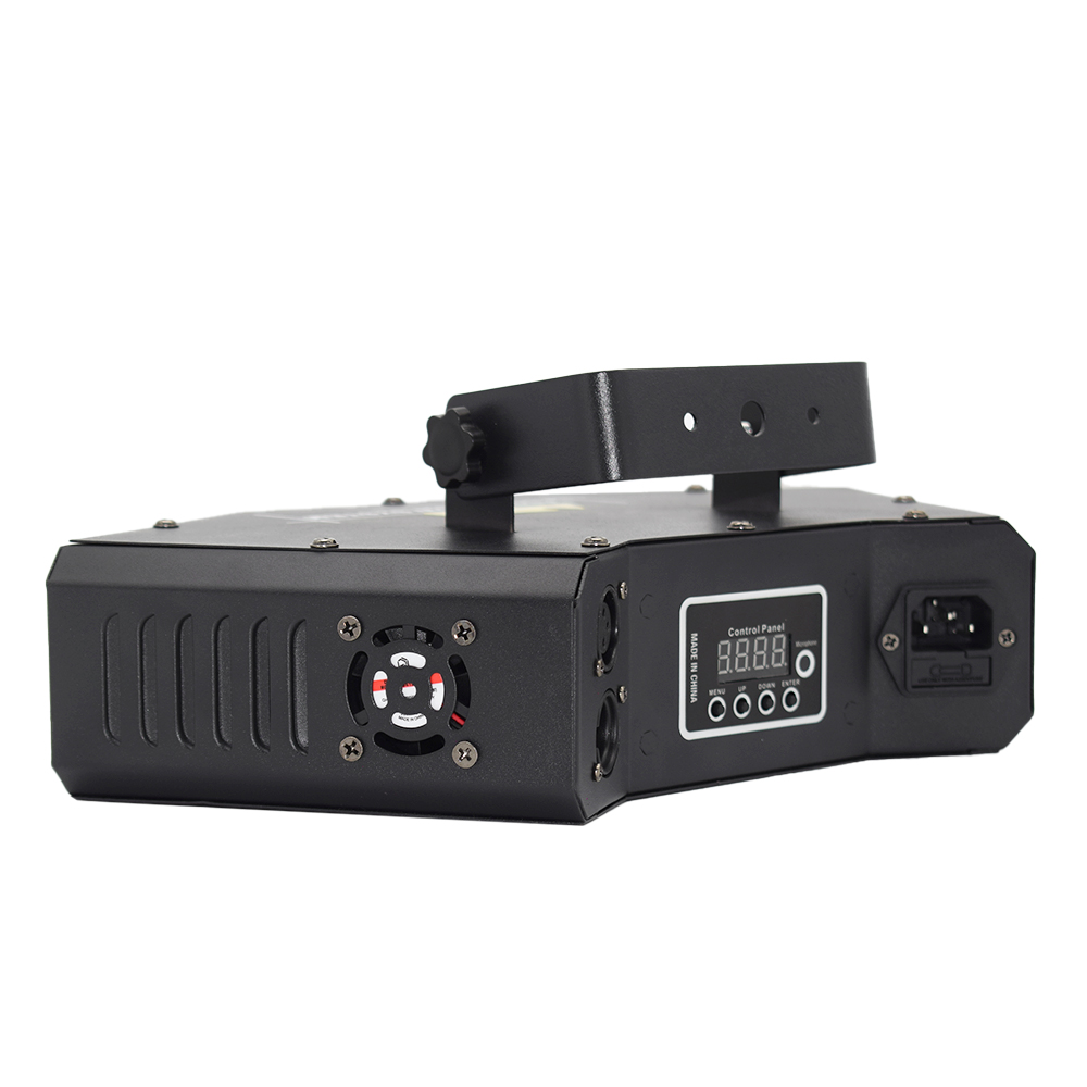 DJ Red Green Blue Color Lasers 3 Eyes Fan-shaped Laser Light DMX Sound Control Stage Lighting Projector for Disco Bar