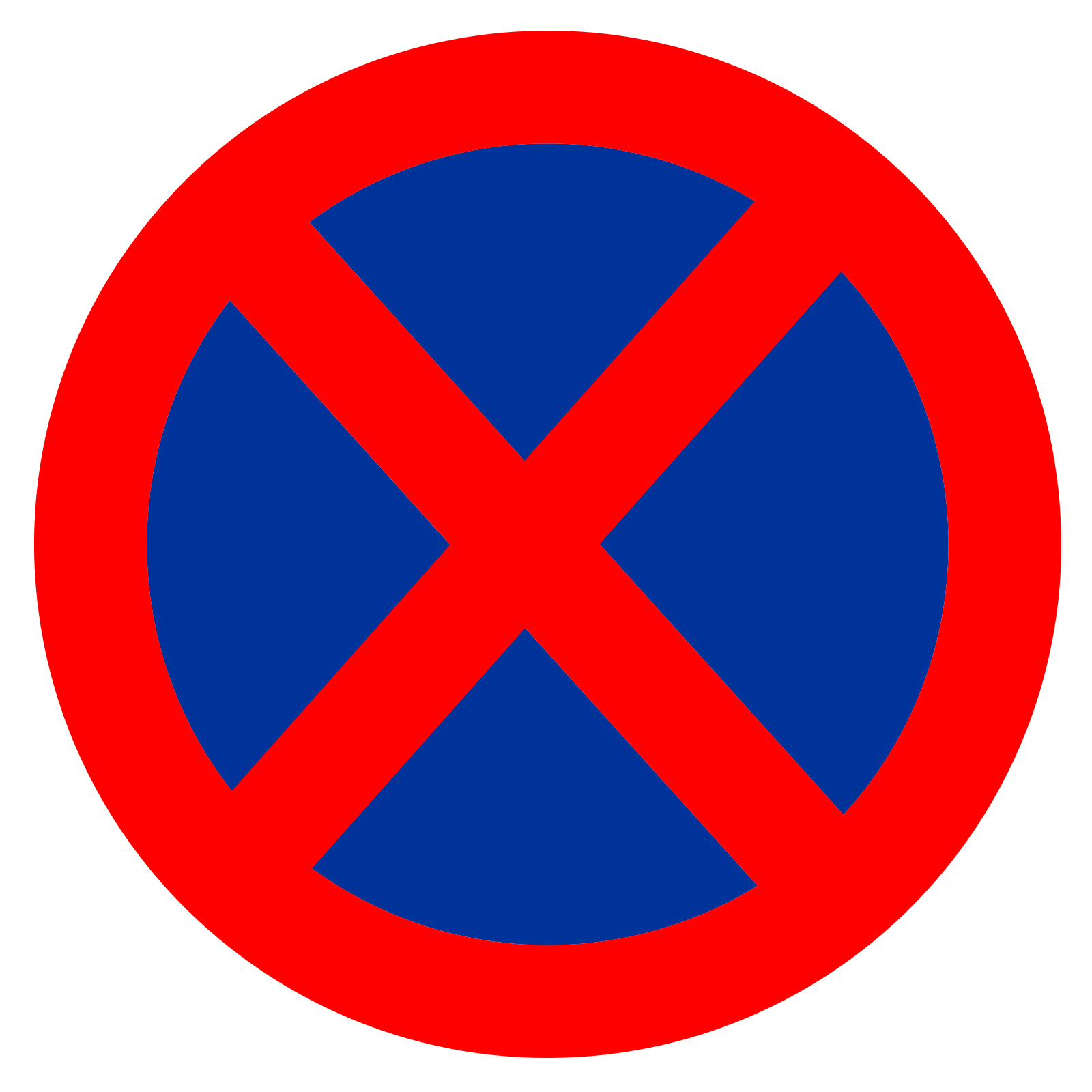 Custom Safety Signs Gobo Road Sign ایستادن ممنوع) تابلو توقف مطلقا” ممنوع (پارک و Absolute No Parking Sign No Parking Standing