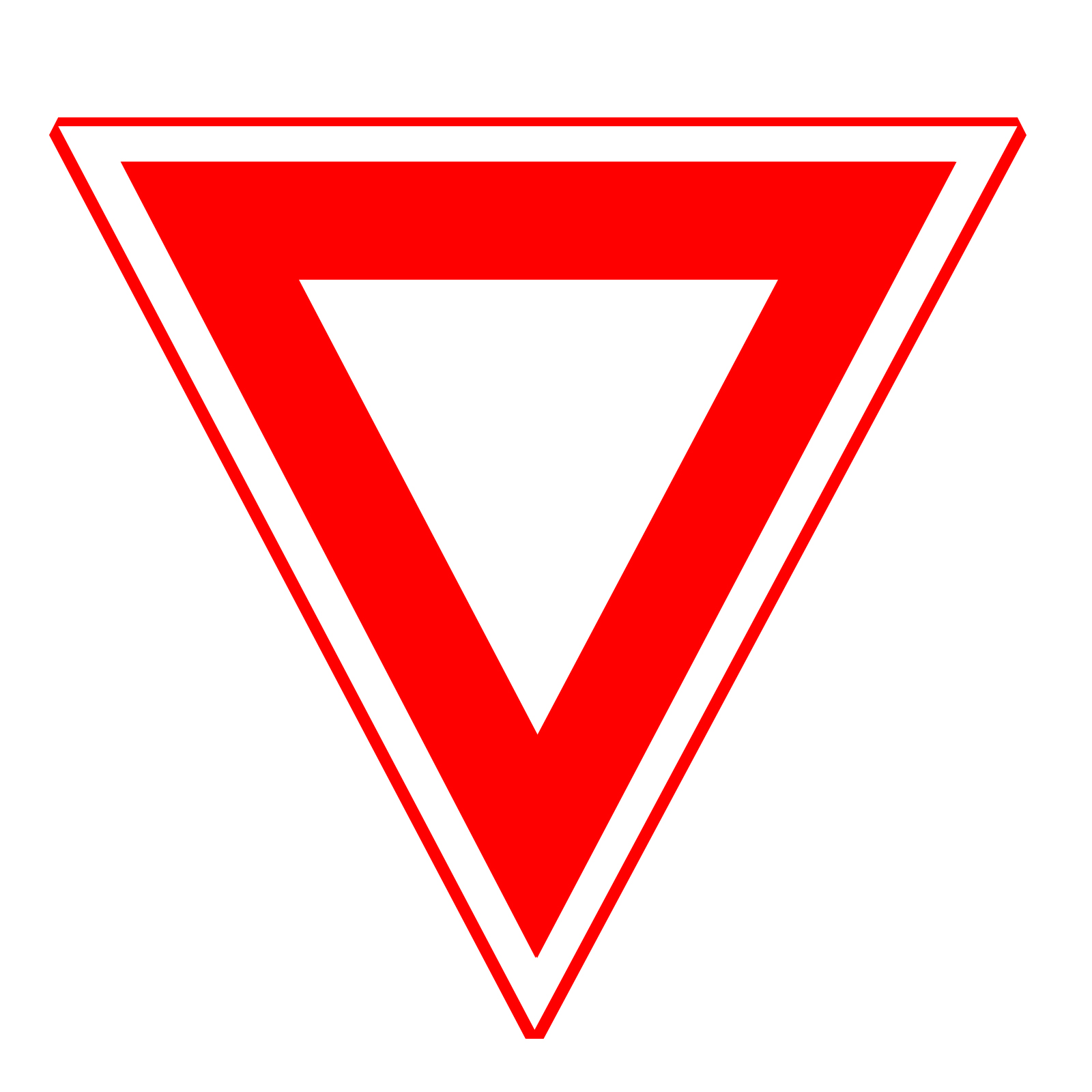 Custom Road Signs Glass Gobo Right Of Way Ssigns تابلو رعایت حق تقدم