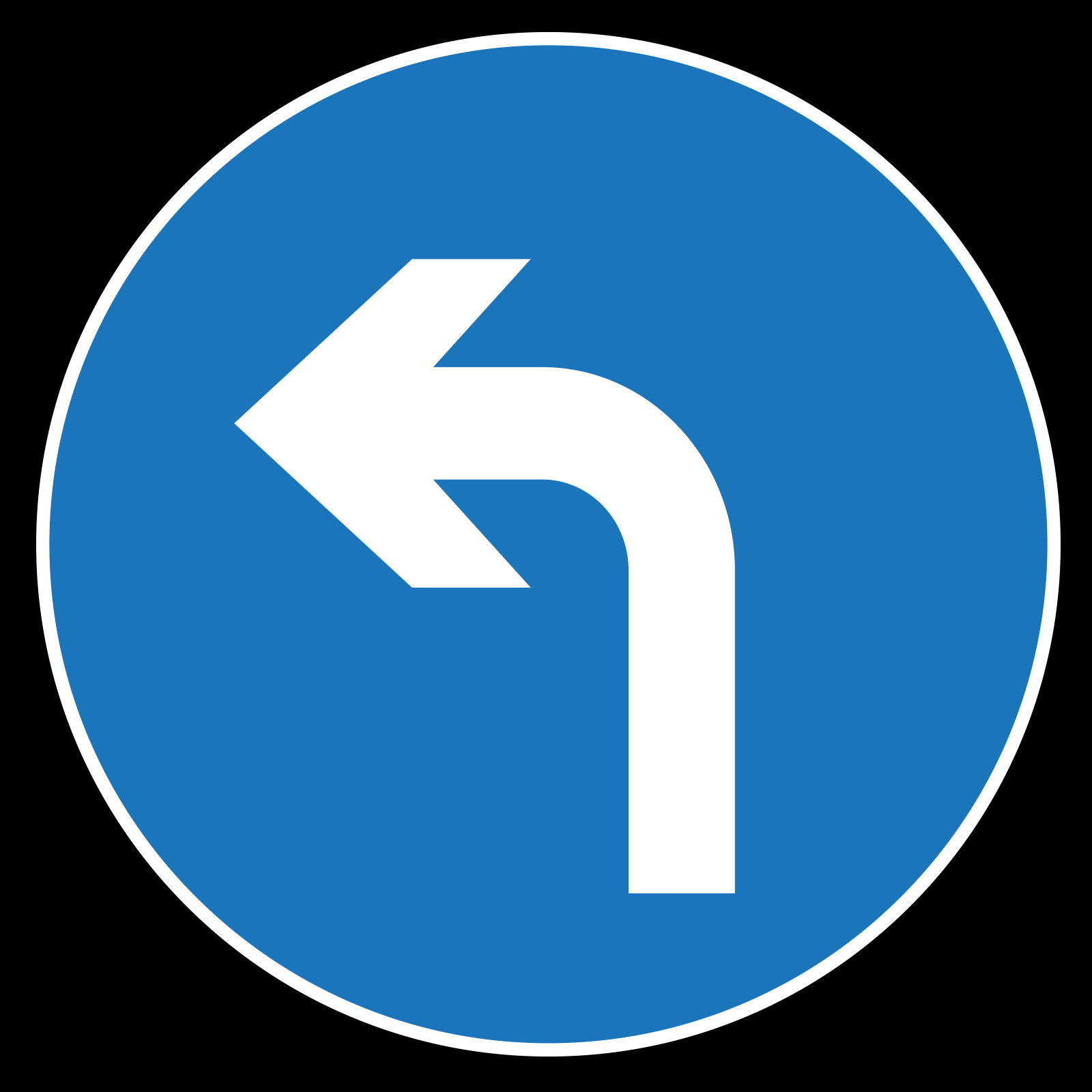 Custom Glass Gobo Road Signs Only Left Turn Allowed فقط گردش به چپ مجاز است