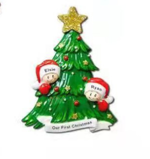 Christmas ornaments for a family