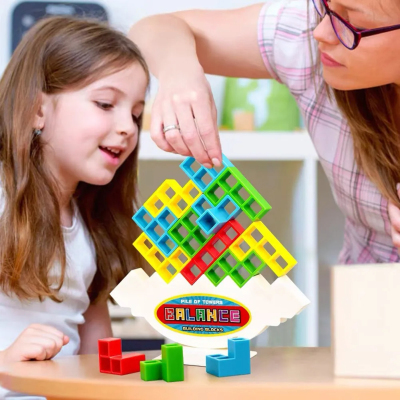 Balance Stacking Board Games Kids Adults Tower Block Toys For Family Parties