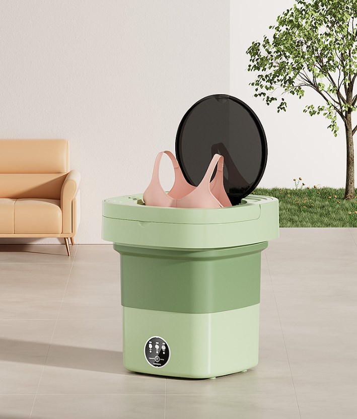 8L Folding Washing Machine with Dryer Bucket