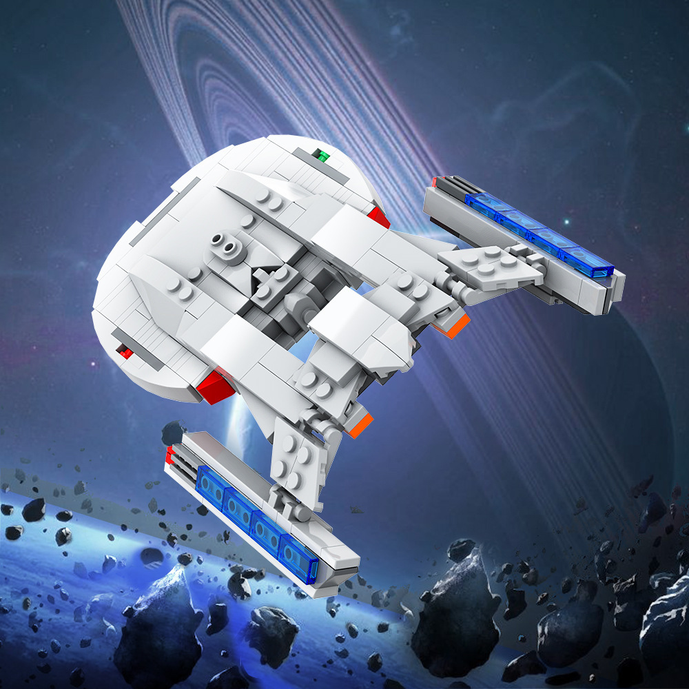 Spaceship model assembly blocks