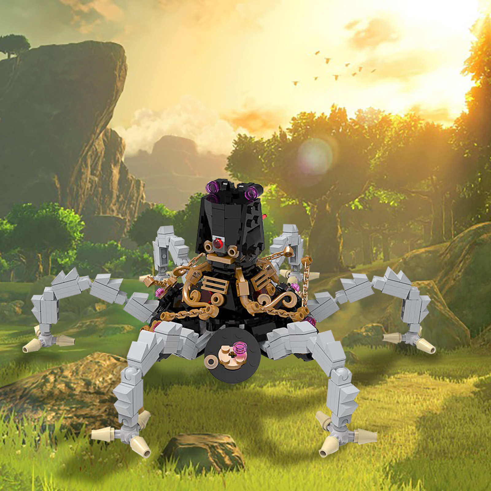 Zelda Ruins Guardian toy model building blocks