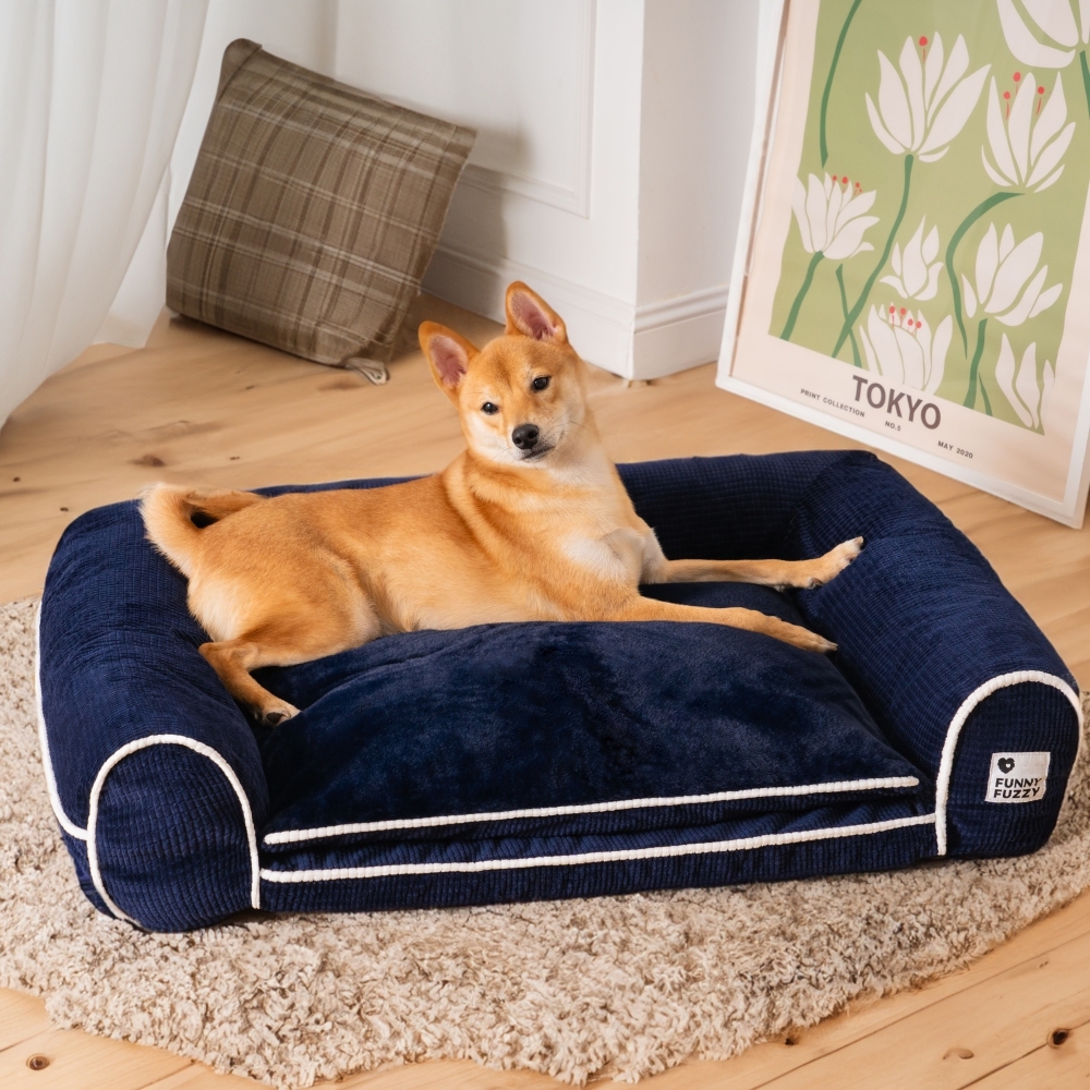 Deluxe Flannel Double-Layer Orthopaedic Dog Sofa Bed