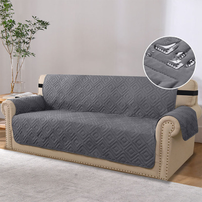 Diamond Check Waterproof Furniture Protector Sofa Cover