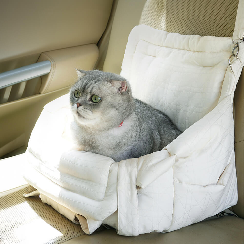 Portable Safety Multi-Purpose Pet Carrier Bag Dog Car Seat Bed - FUNNYFUZZY