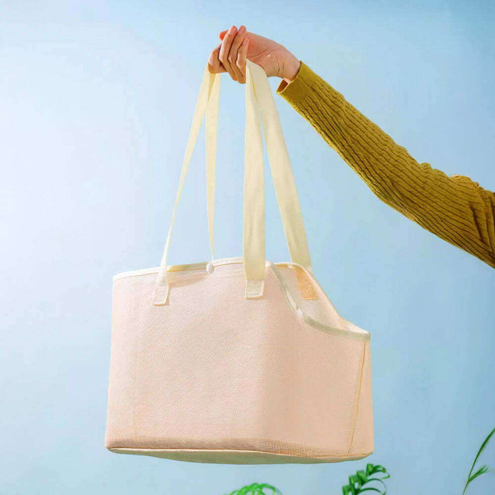 Lightweight Mesh Pet Carrier Bag for Small Dogs & Cats