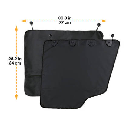 2-Pack Waterproof Scratch-Resistant Side Door Protectors Car Door Covers for Dogs