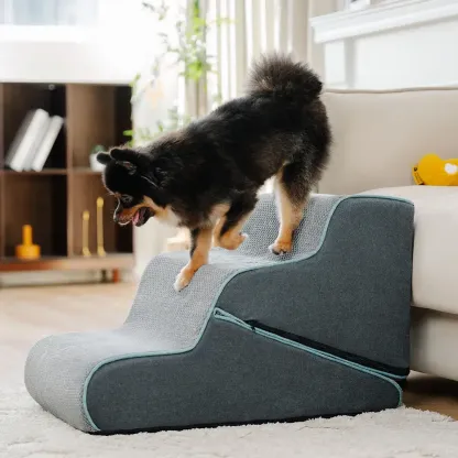 Multifunctional 2-in-1 Foldable Dog Steps with Ramp Mode