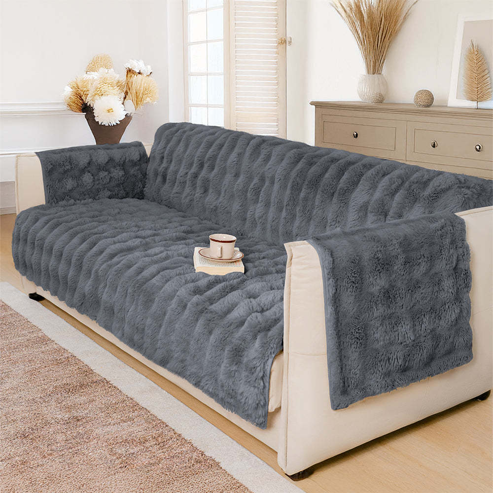 Waterproof Fluffy Soft Furniture Protector Sofa Cover -EverDry