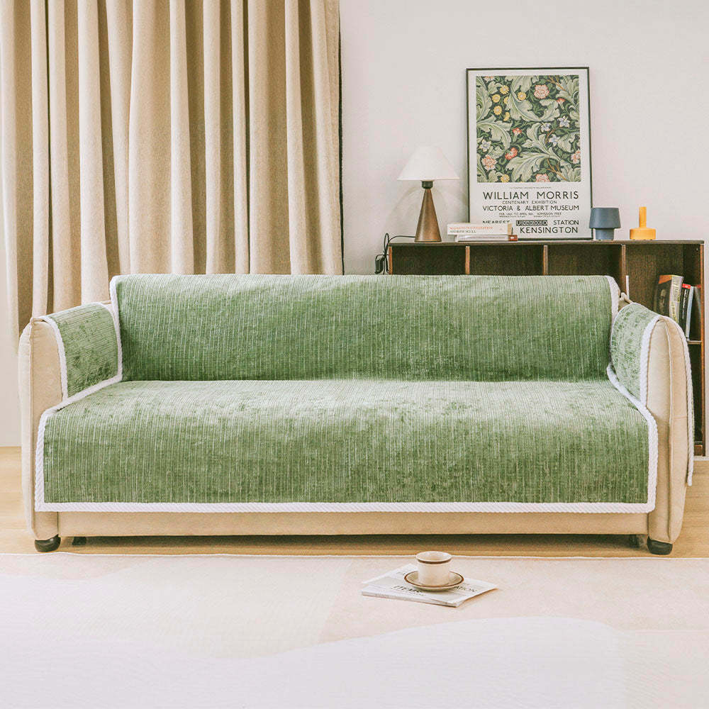 All-Season Striped Pet Rug Furniture Protector with Armrest Sofa Cover